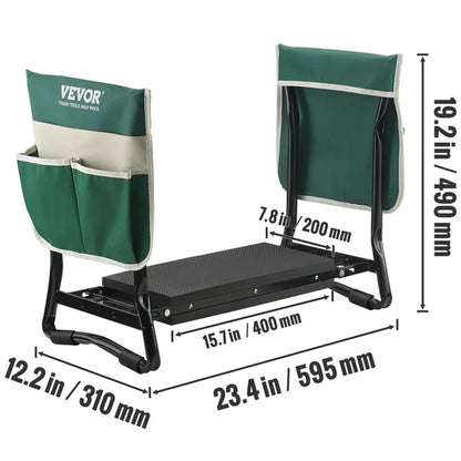 Wide Pad Foldable Garden Stool Kneeling Bench for Gardening